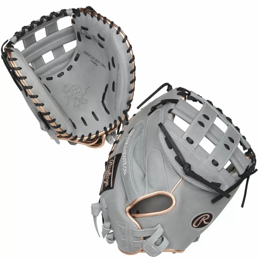 Gloves * | Rawlings Heart Of The Hide 33 Inch Procm33Fp-24G Fastpitch Softball Catcher'S Mitt