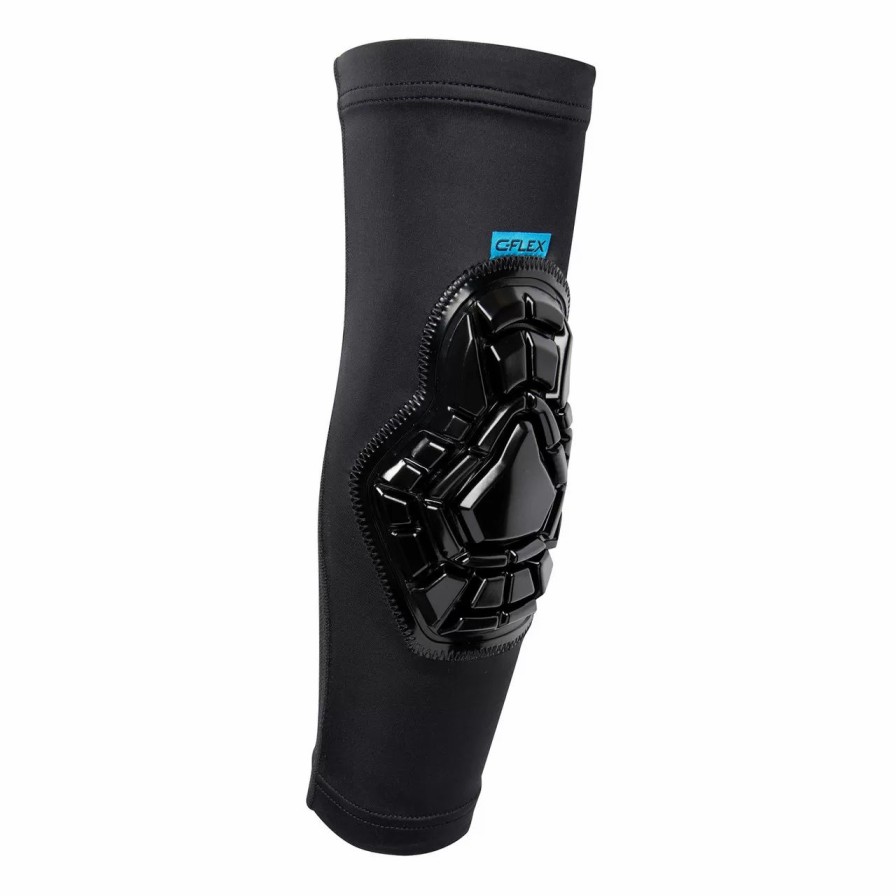 Protective * | Champro C-Flex Compression Sleeve Elbow Guard Black