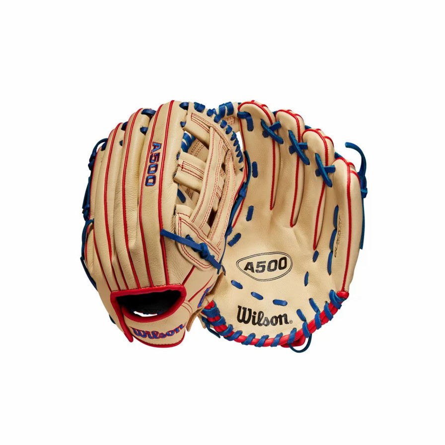 Gloves * | Wilson A500 Series 12 Inch Wbw10090312 Travel Team Baseball Glove