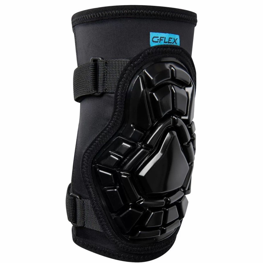 Protective * | Champro C-Flex Strapped Sleeve Elbow Guard Black