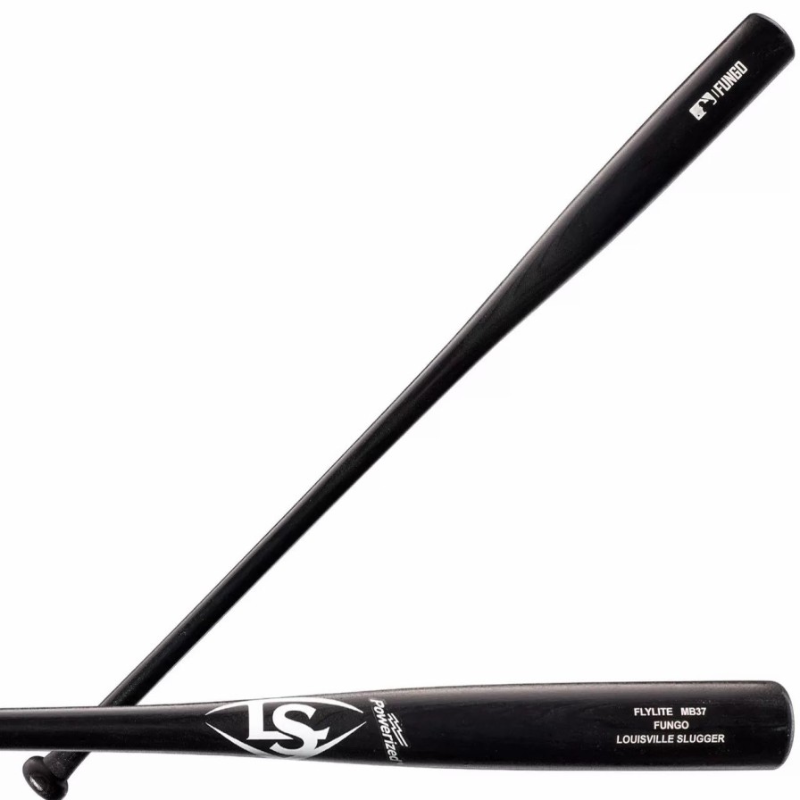 Bats * | Louisville Slugger Flylite Poplar Mb37 Wood Fungo Bat Black