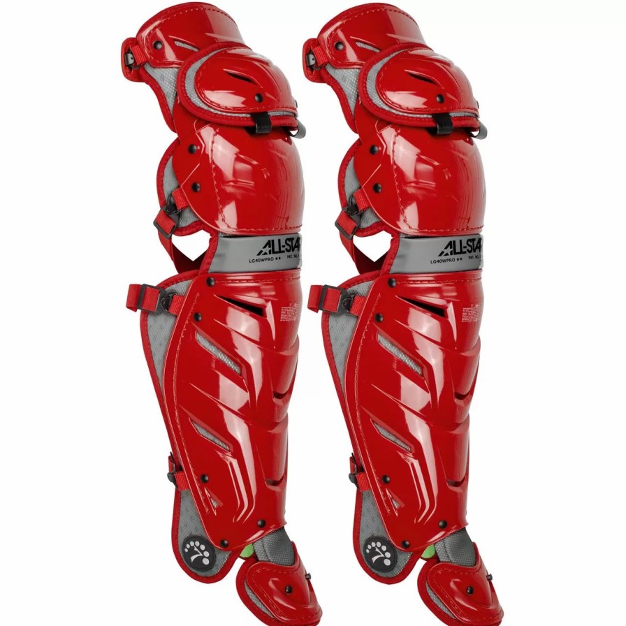 Catcher'S Gear * | All-Star System 7 Axis 16.5 Inch Adult Baseball Catcher'S Leg Guards