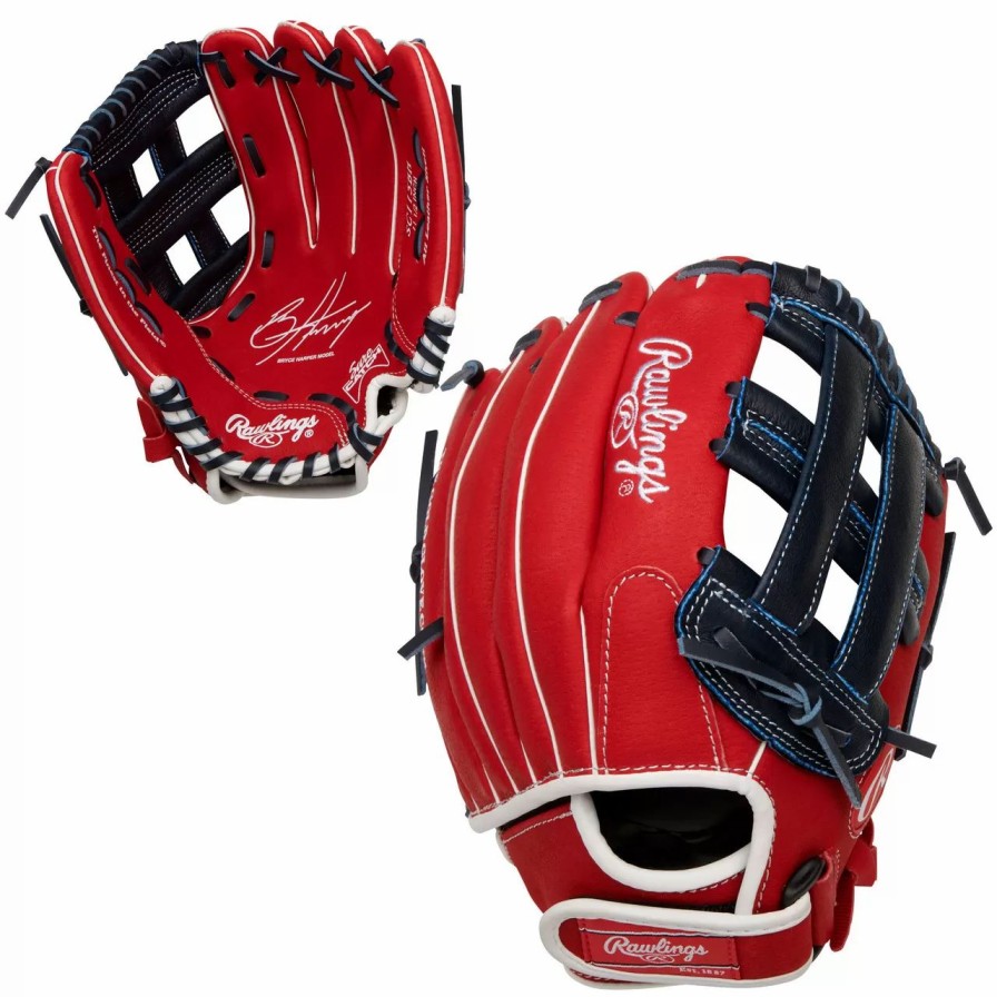 Gloves * | Rawlings Sure Catch Bryce Harper 11.5 Inch Sc115Bh Youth Baseball Glove