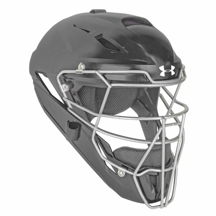 Catcher'S Gear * | Under Armour Converge Tack Matte Adult Baseball/Softball Catcher'S Helmet