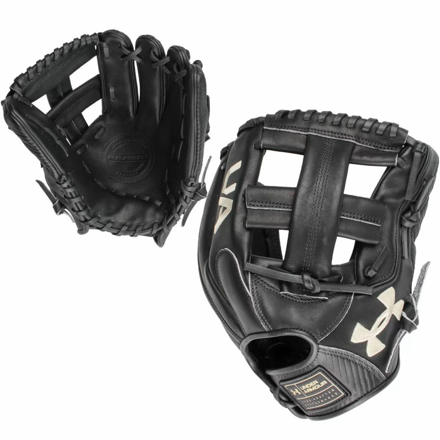 Gloves * | Under Armour Ua Flawless 11.75 Inch Uafgfl-1175Sp Baseball Glove Black