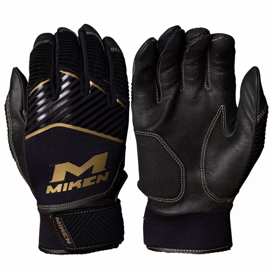 Gloves * | Miken Gold Mbggld Baseball/Softball Batting Gloves