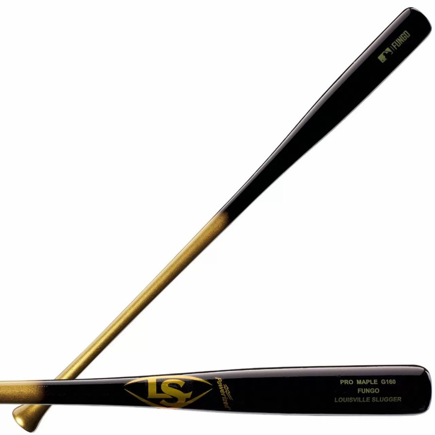 Bats * | Louisville Slugger Pro Maple G160 Wood Fungo Bat Black/Gold