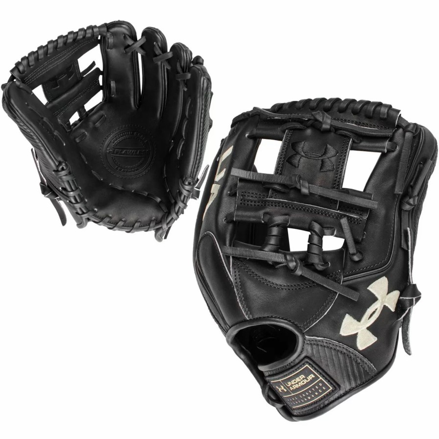 Gloves * | Under Armour Ua Flawless 11.5 Inch Uafgfl-1150I Baseball Glove Black