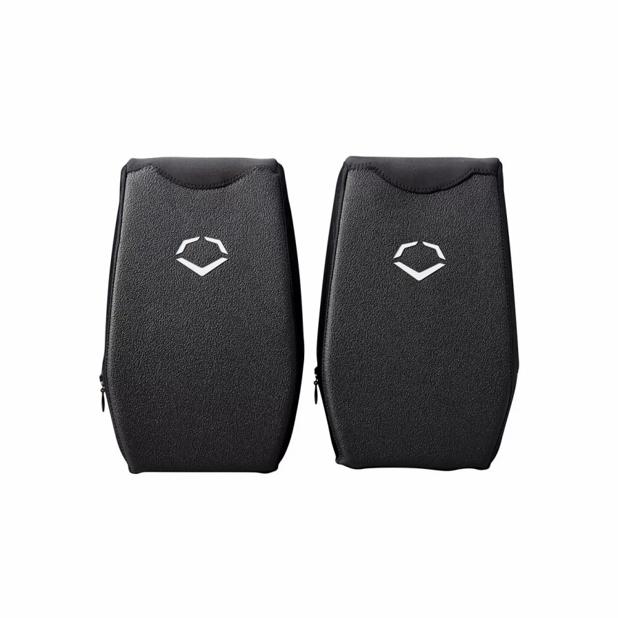 Catcher'S Gear * | Evoshield Baseball/Softball Catcher'S Knee Blocks Black