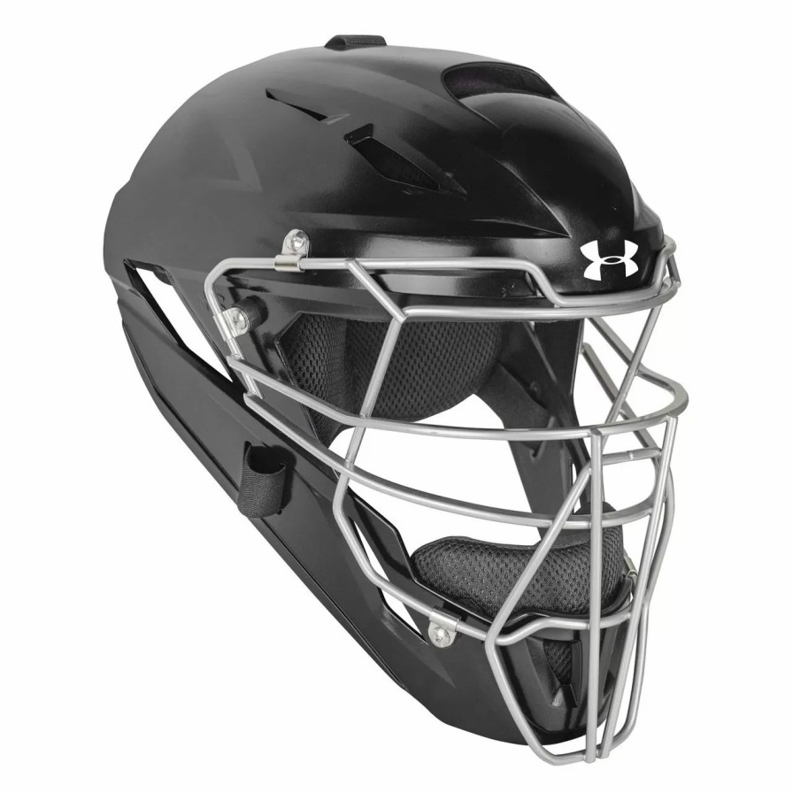 Catcher'S Gear * | Under Armour Converge Solid Youth Baseball/Softball Catcher'S Helmet