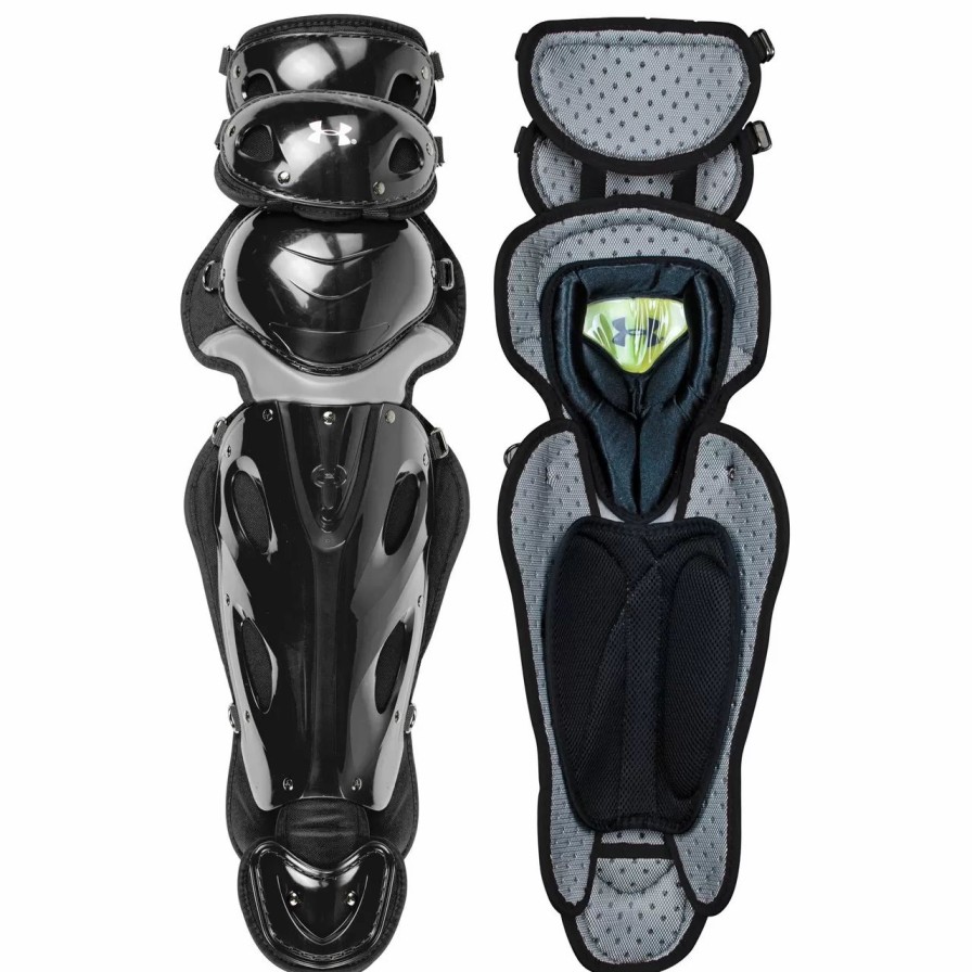 Catcher'S Gear * | Under Armour Ua Pro 4 Intermediate 14.5 Inch Baseball Catcher'S Leg Guards