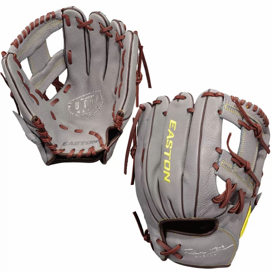 Gloves * | Easton Future Elite 11 Inch Fe11 Youth Baseball Glove Grey/Brown