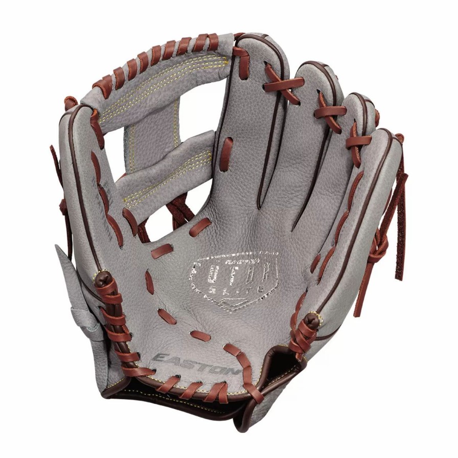 Gloves * | Easton Future Elite 11 Inch Fe11 Youth Baseball Glove Grey/Brown