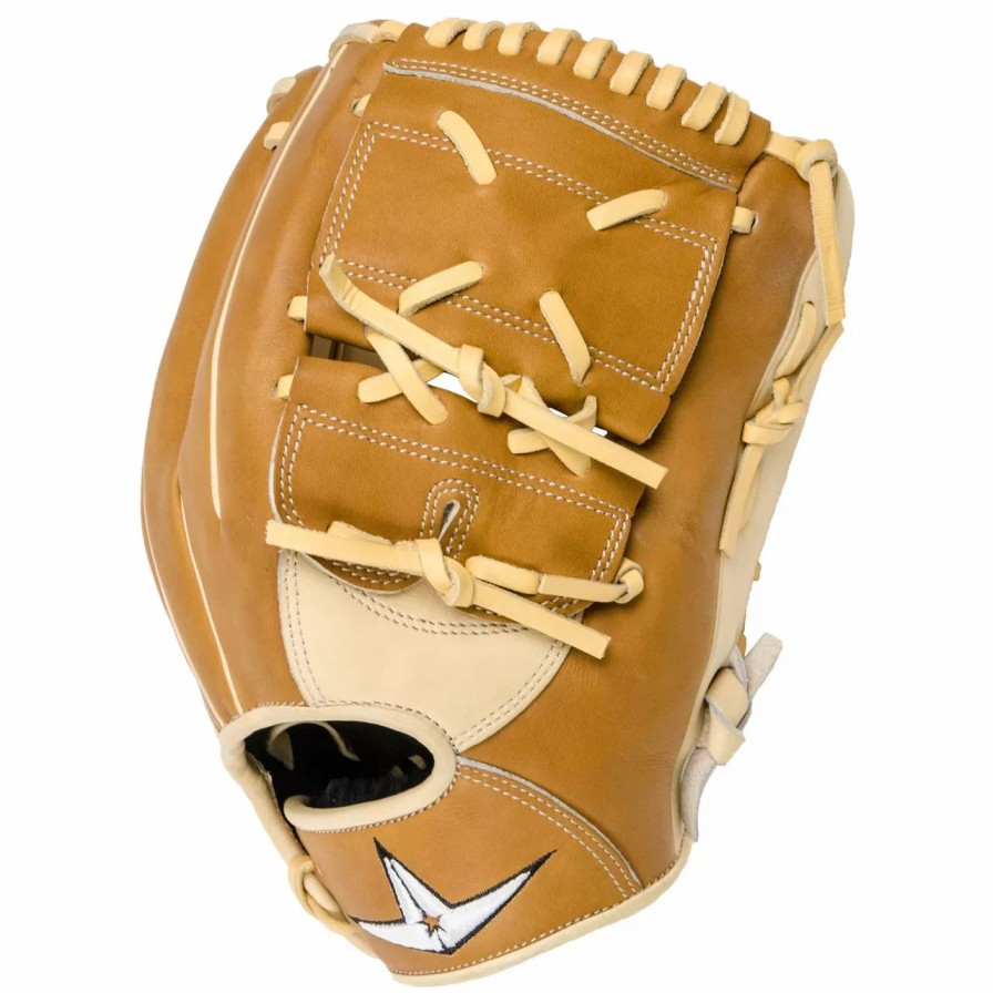 Gloves * | All-Star Pro-Elite 12 Inch Fgas-12002P Baseball Glove Saddle/Cream