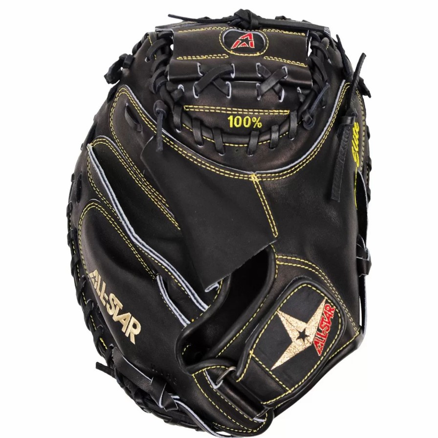 Gloves * | All-Star Pro-Elite 35 Inch Cm3000Bk Baseball Catchers Mitt