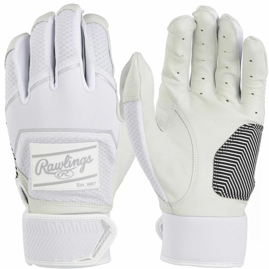 Gloves * | Rawlings Adult Workhorse Baseball/Softball Batting Gloves