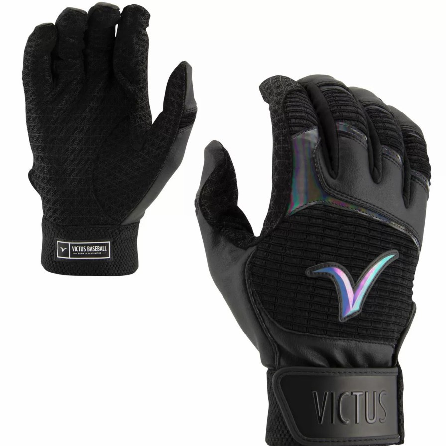 Gloves * | Victus The Debut Bg One Baseball/Softball Batting Gloves Black