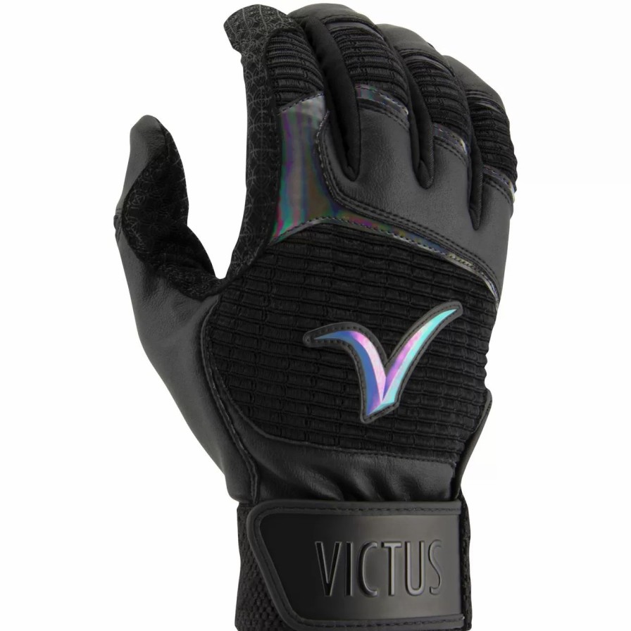 Gloves * | Victus The Debut Bg One Baseball/Softball Batting Gloves Black