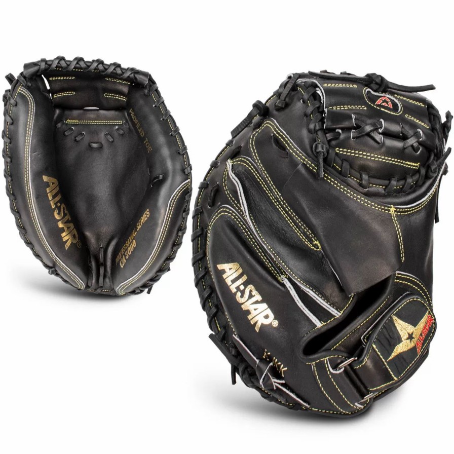 Gloves * | All-Star Pro-Elite 34 Inch Cm3000Mbk Baseball Catchers Mitt