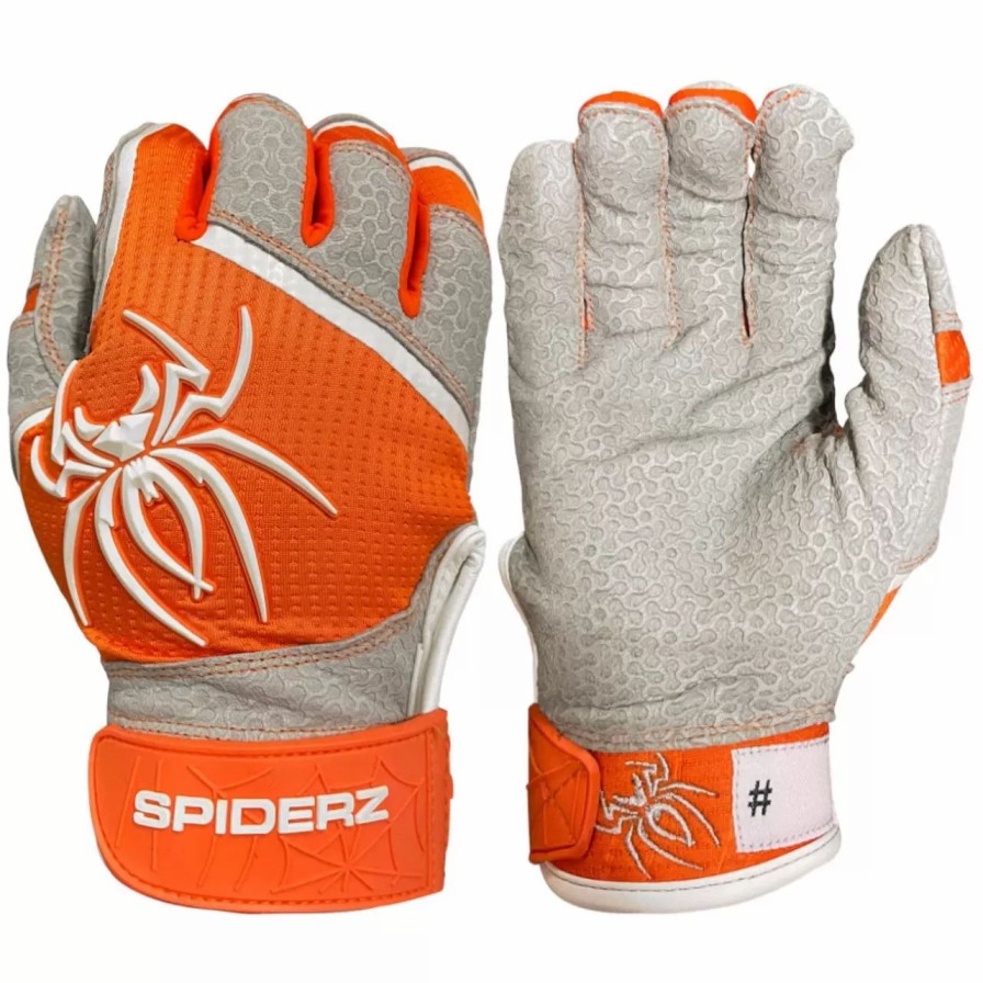 Gloves * | Spiderz Pro Adult Baseball/Softball Batting Gloves