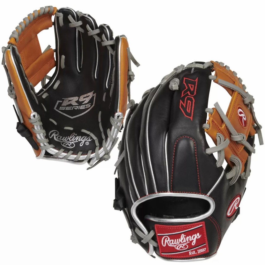 Gloves * | Rawlings R9 Contour Fit 11.25 Inch R91125U-2Bt Baseball Glove