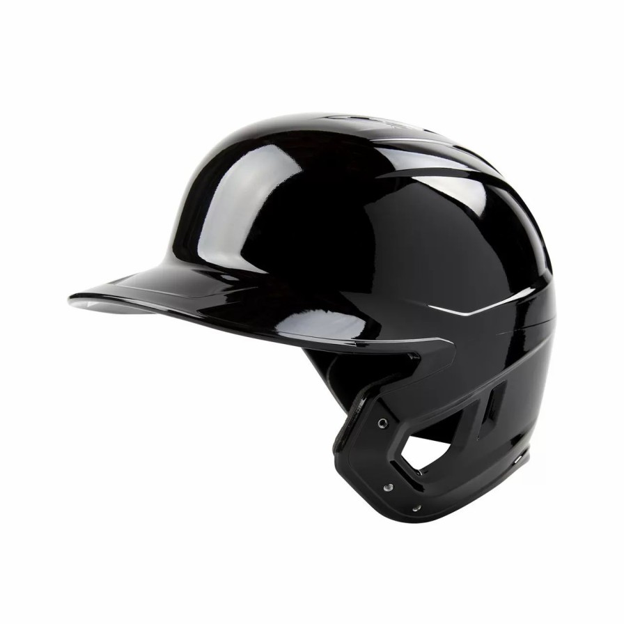 Protective * | Rawlings Mach Left Ear Single Flap Baseball Batting Helmet Black