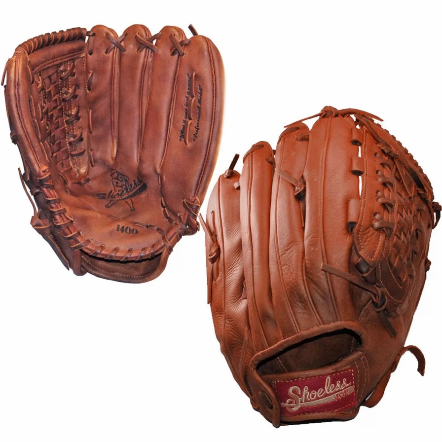 Gloves * | Shoeless Joe Professional Basket Weave 14 Inch 1400Bwr Slowpitch Softball Glove